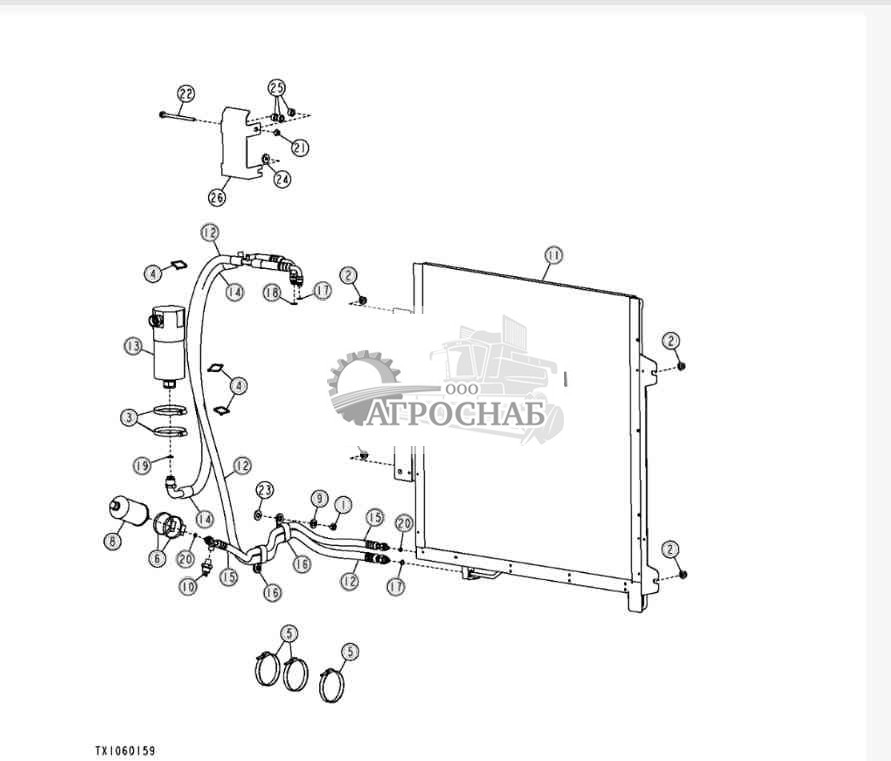 Конденсатор кондиционера воздуха 